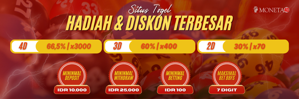 Moneta4D Situs Togel Dengan Hadiah dan Diskon Terbesar di Indonesia